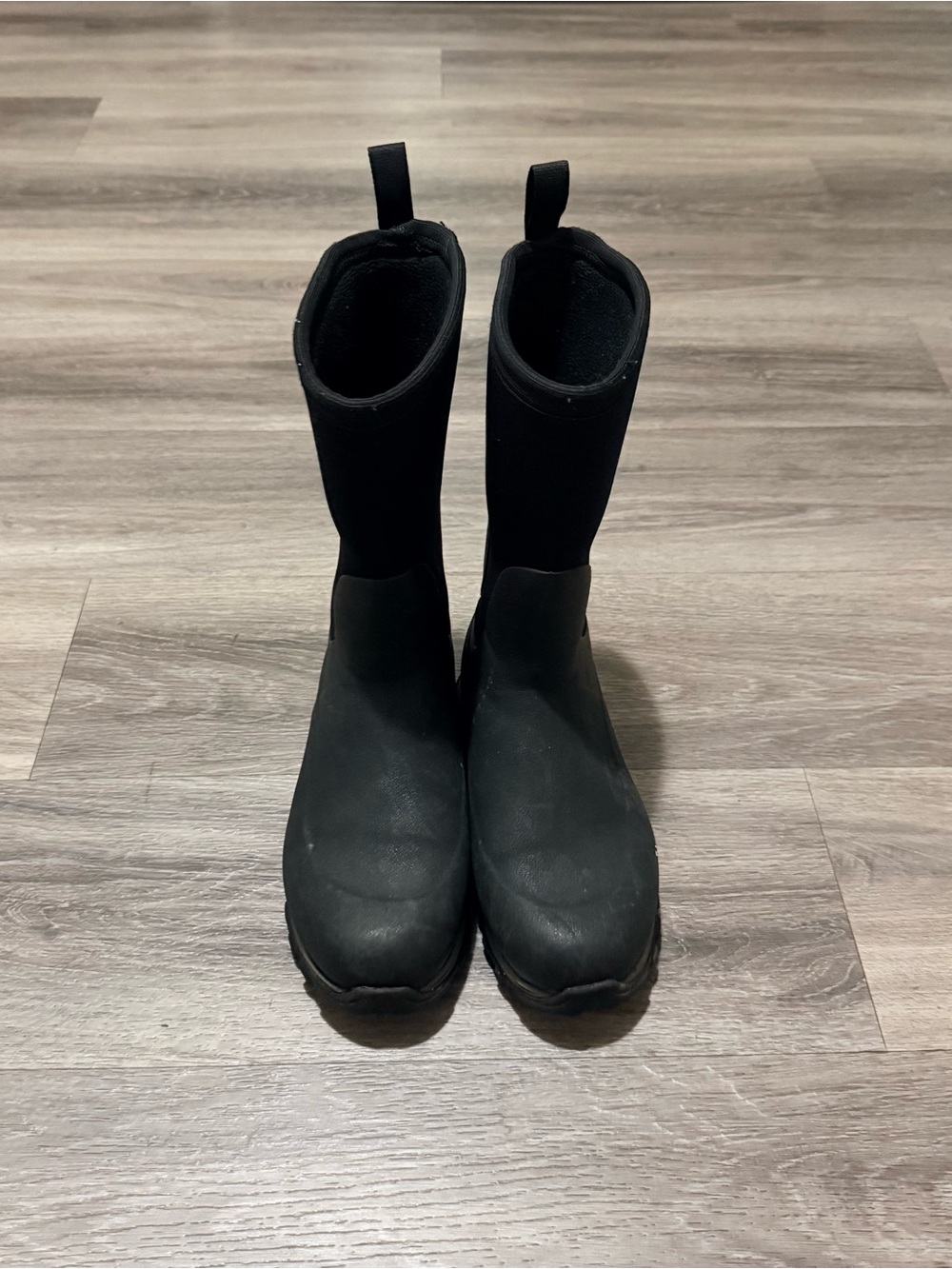 Kids Black Waterproof Pull-On Rain & Snow Boots